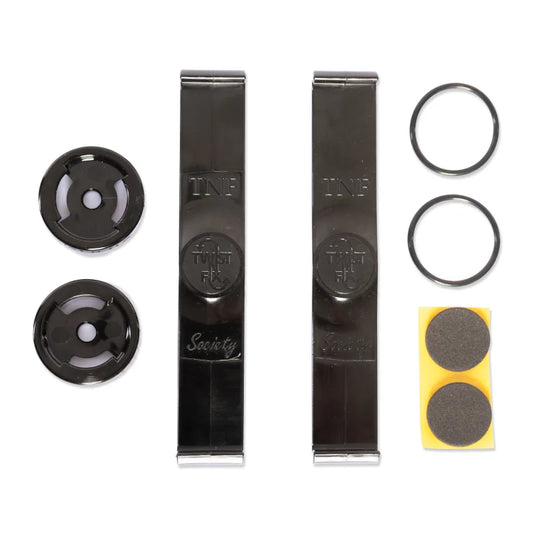 Universal 2 Pack Front & Rear - TwistNFix License Plate Holder V3.0 - Ready for Immediate Use | High-Quality Plastic
